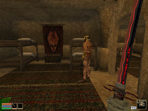 first-person view of daedric daikatana